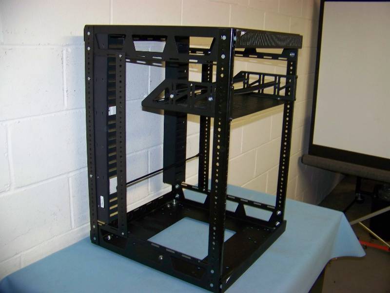 lot 76 image: Middle Atlantic, Medium, Metal, Audio  Video Equipment  Component Rack with Shelf