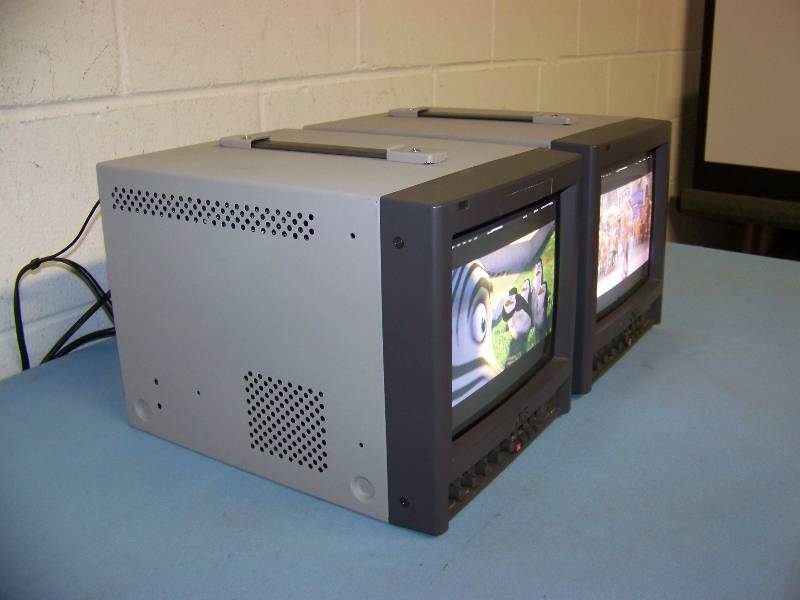 lot 80 image: (2) 9, JVC, Color Video Monitors