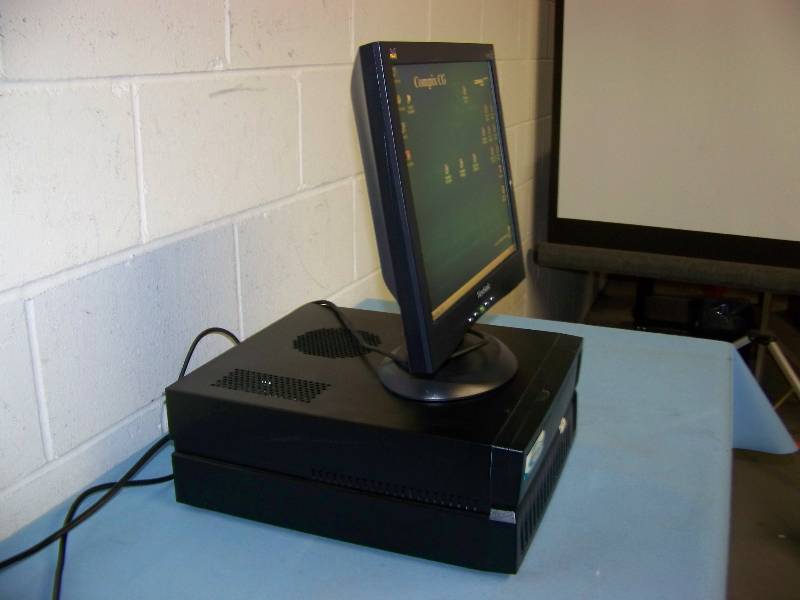 lot 67 image: Compix Media, CG (Character Generator) Desktop Computer  PC with ViewSonic, Flat Panel Monitor