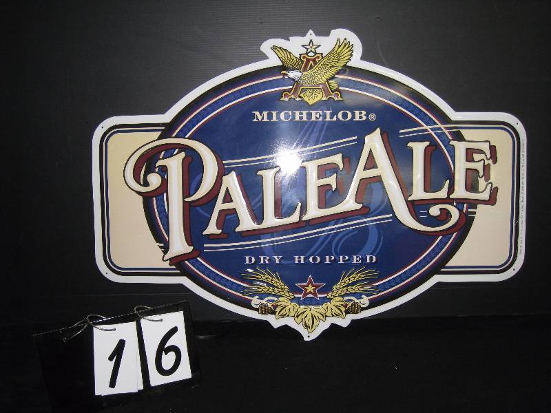 lot 16 image: Michelob Pale Ale Dry Hopped tin sign