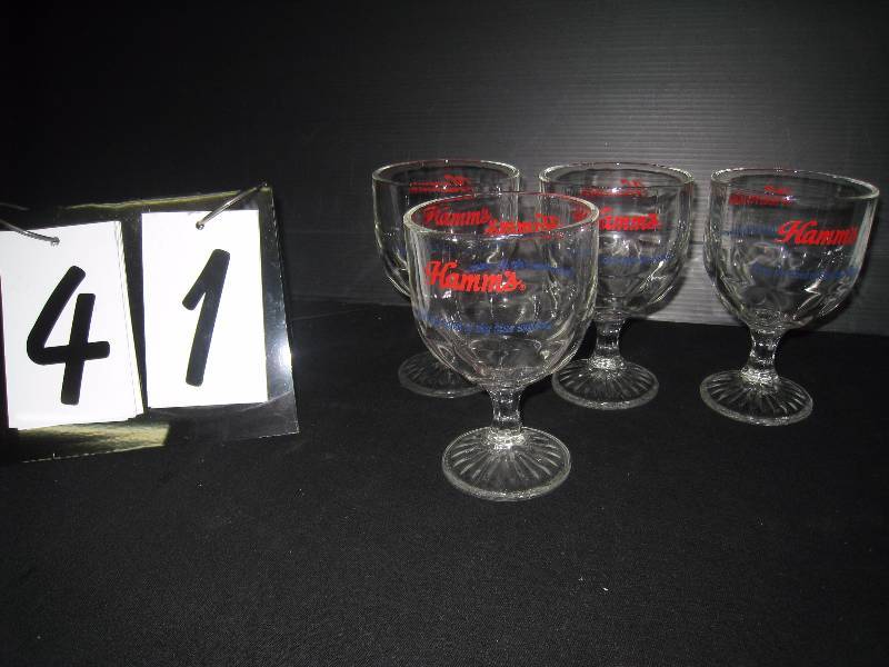 lot 41 image: Hamms goblets - set of 4