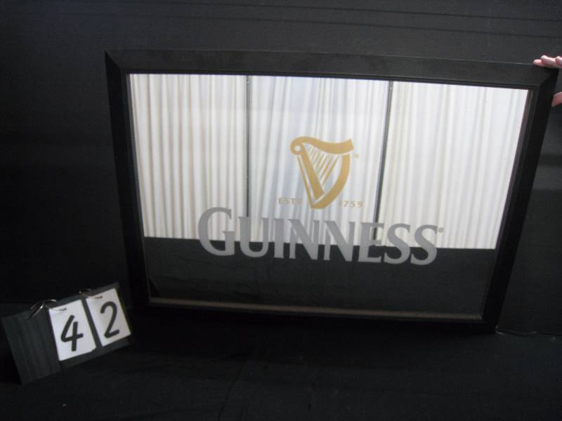 lot 42 image: Guinness beer mirror