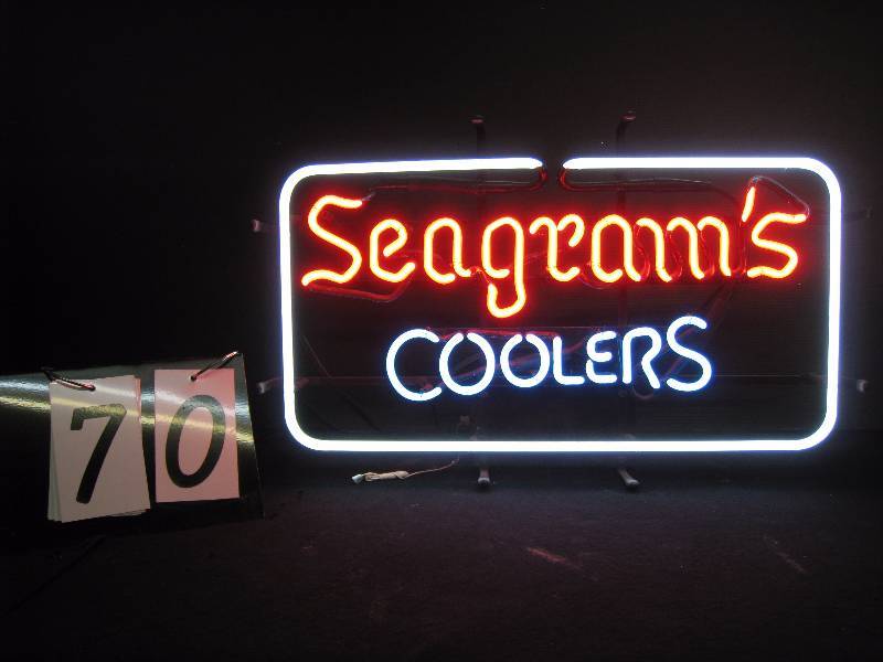 lot 70 image: Seagrams Coolers neon