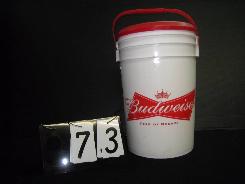 lot 73 image: Budweiser bucket  seat,  Super Cooler Plus