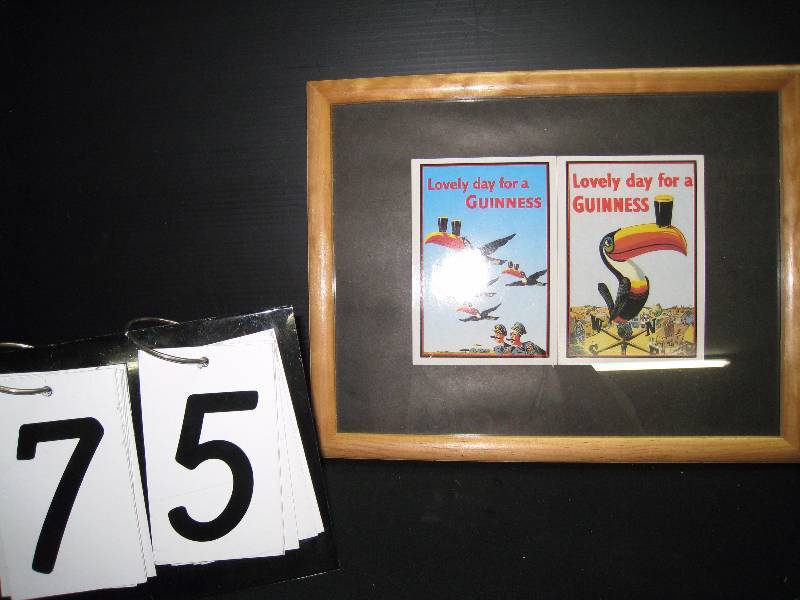 lot 75 image: Guiness framed prints - Toucans