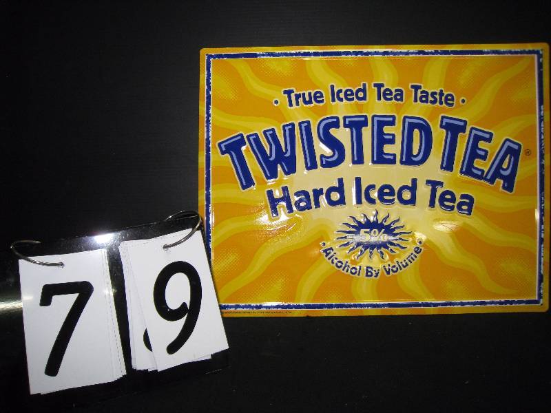 lot 79 image: Twisted Tea tin tacker - New