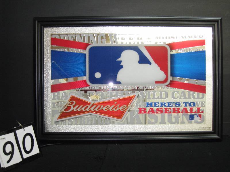 lot 90 image: Budweiser MLB mirror