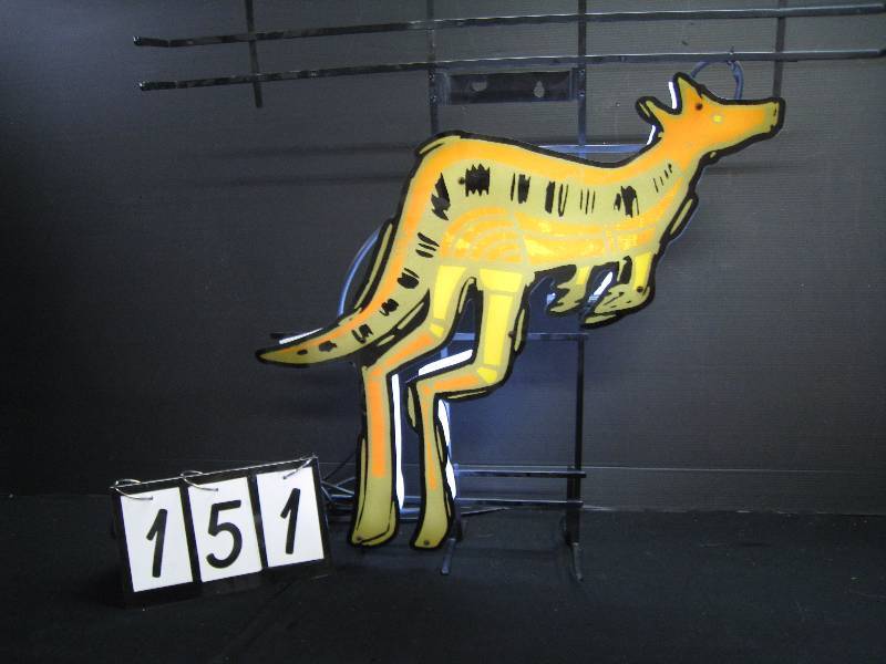 lot 151 image: Kangaroo neon