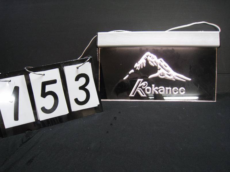 lot 153 image: Kokanee LED  edge lit plastic