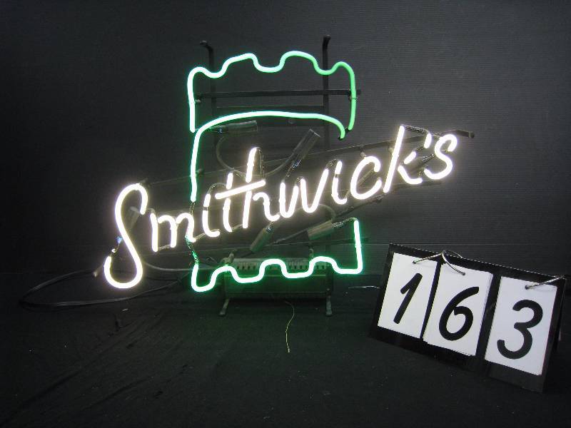 lot 163 image: Smithwicks neon castle