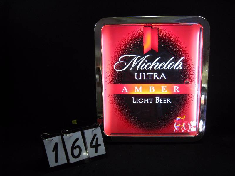 lot 164 image: Michelob Ultra Amber - cool neon light up