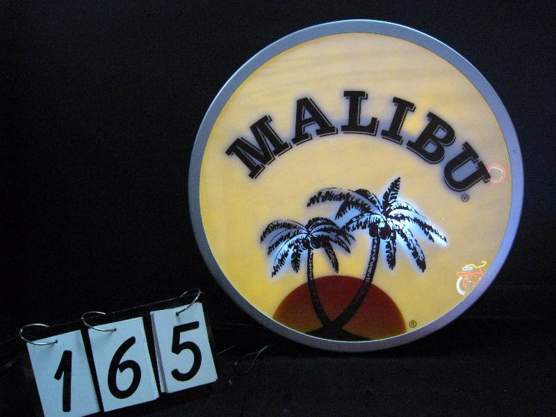 lot 165 image: Malibu LED changes colors from golden orange, shades of blue and white - like watching a sunset