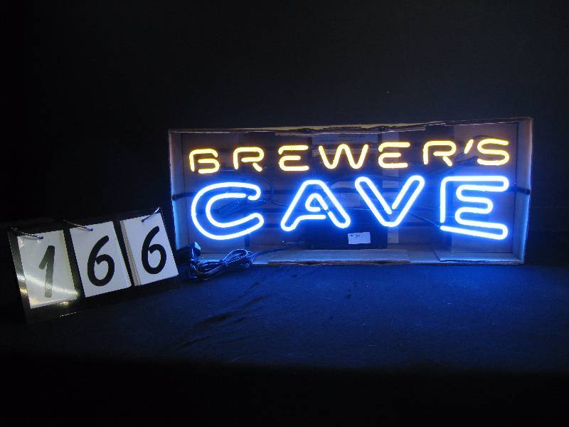 lot 166 image: Brewers Cave neon - NIB New in Box