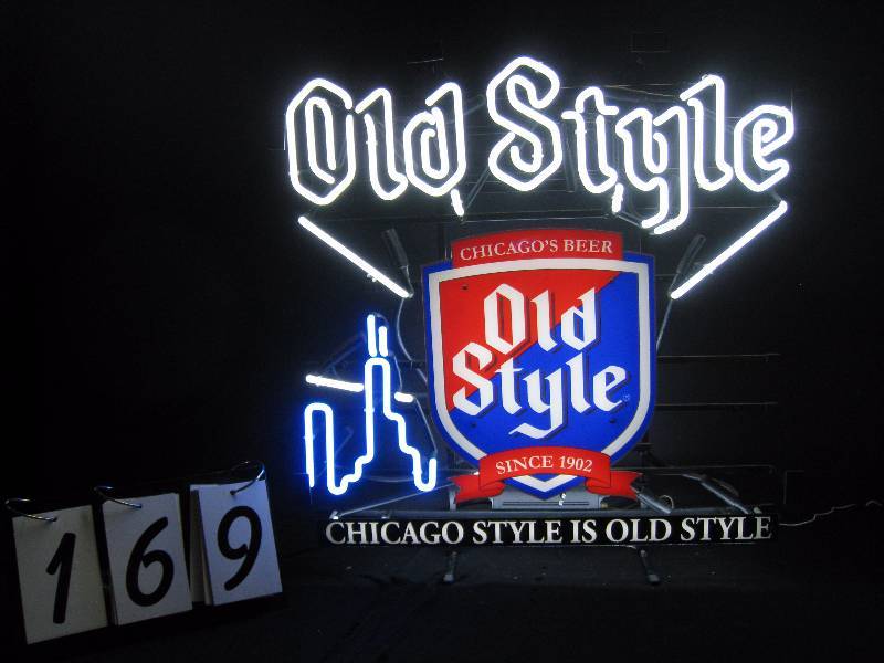 lot 169 image: Old Style Chicago Style is Old Style -  neon