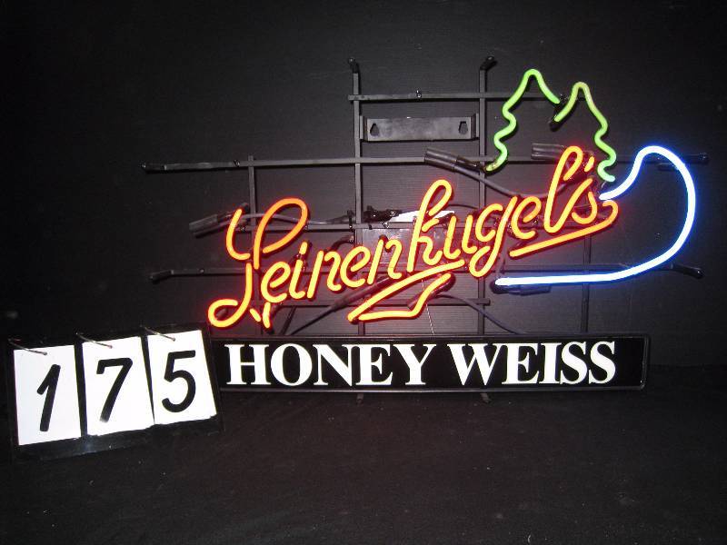 lot 175 image: Leinenkugels Honey Weiss northwoods neon