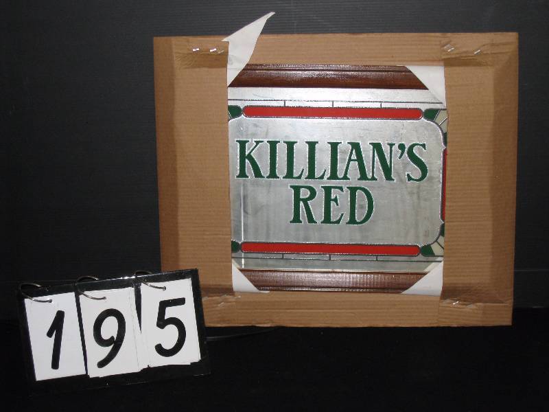lot 195 image: Killians Red mirror - new