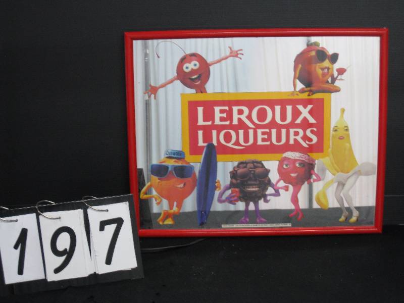 lot 197 image: Leroux Liqueurs mirror