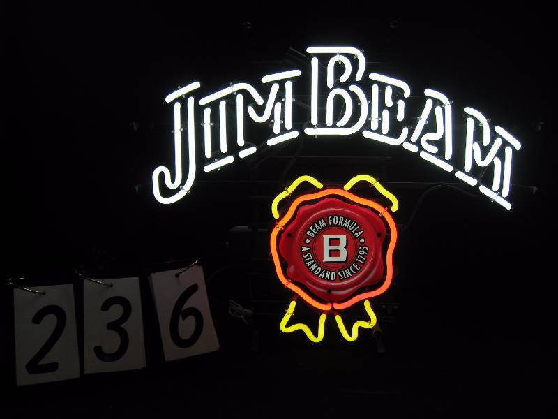lot 236 image: Jim Beam logo neon sign - looks new