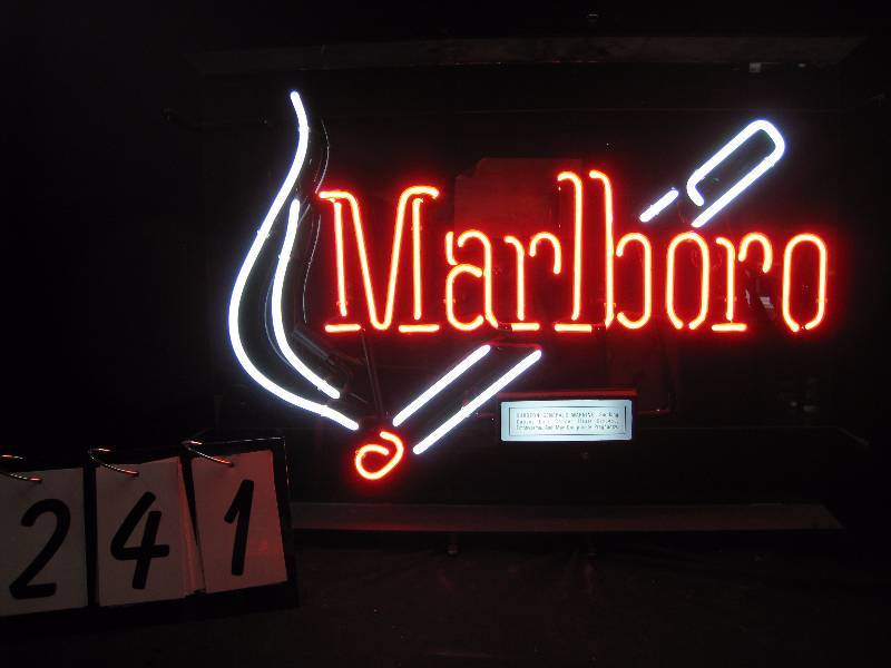 lot 241 image: Marlboro cigarettes  neon