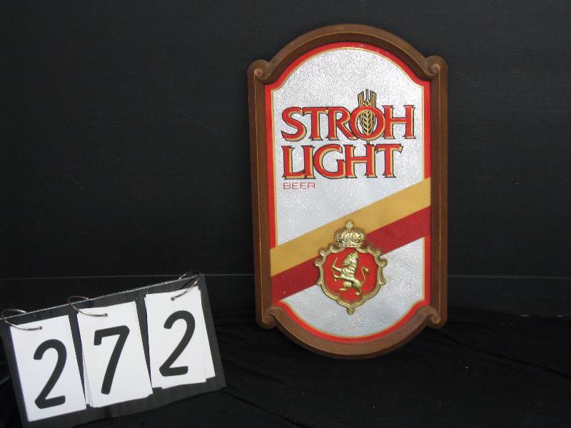 lot 272 image: Stroh Light Wall plaque