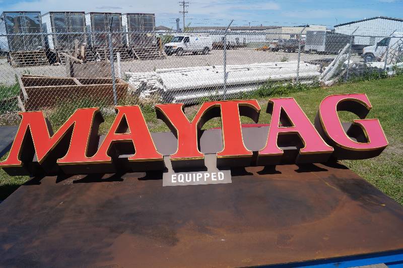 Lighted Maytag Sign