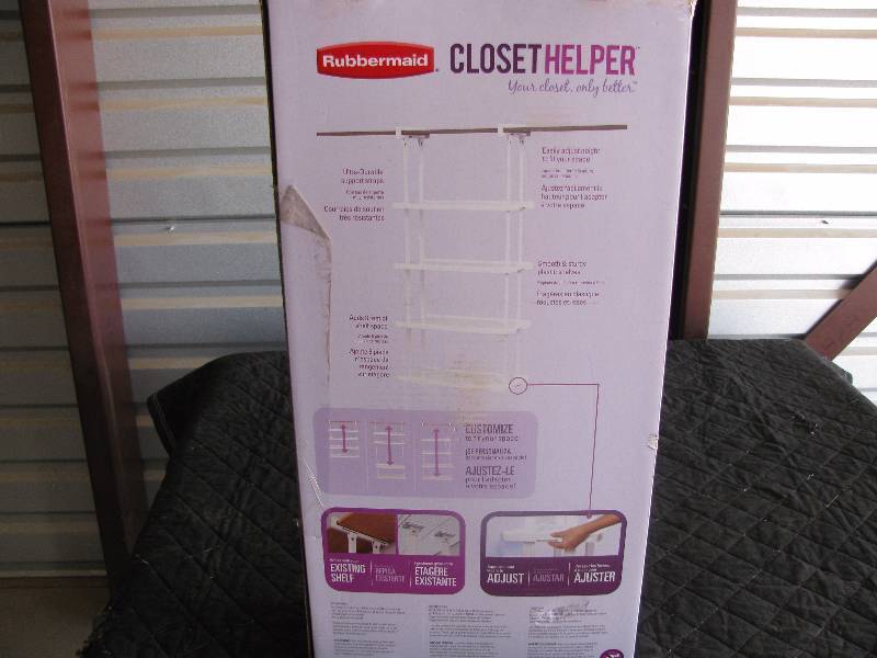 lot 239 image: NEW 4 Shelf closet organizer