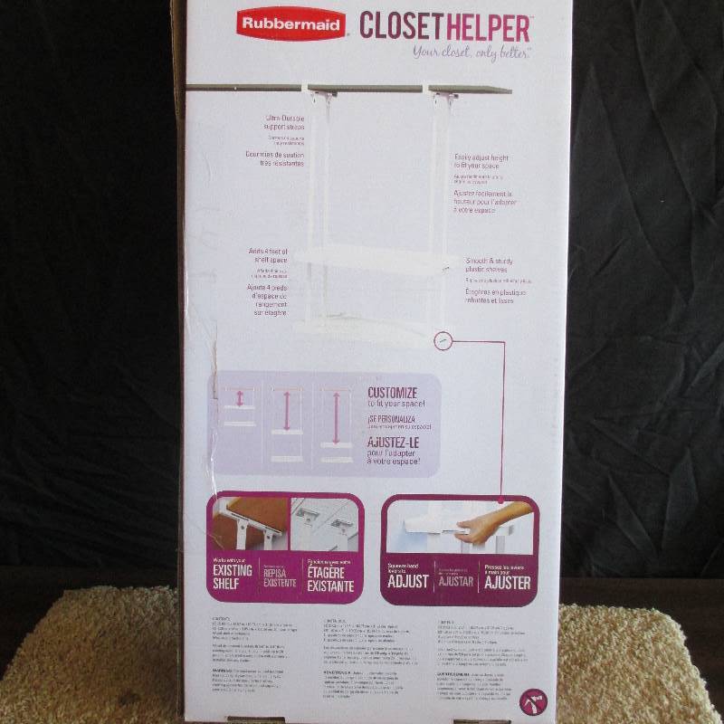 lot 6 image: NEW 4 Shelf closet organizer