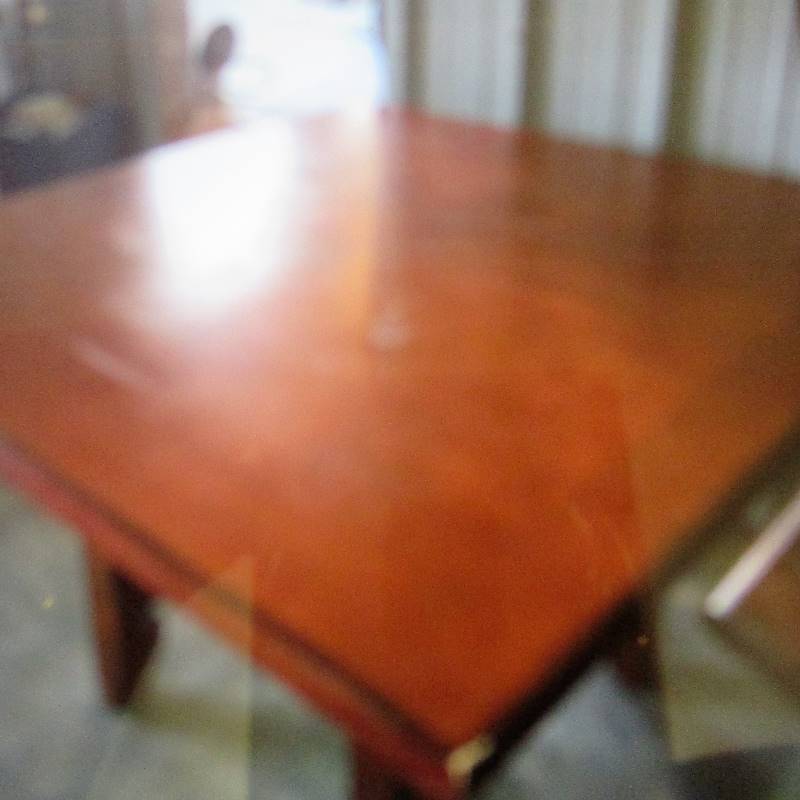 lot 20 image: Square dining room table