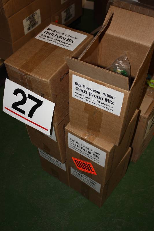 lot 27 image: Retail packaged Craft foam assortment #10687     Quantity 144