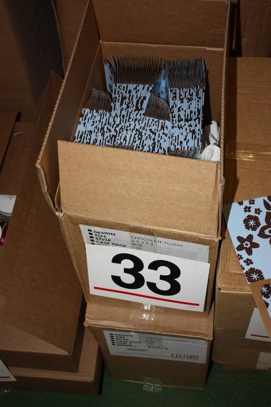 lot 33 image: Pop-UP Chocolate Floral Gift Boxes    Quantity 200