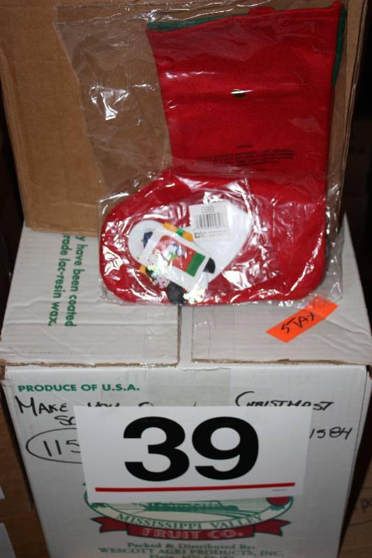 lot 39 image: Christmas Stocking Craft Kit #1584     Quantity approx 500