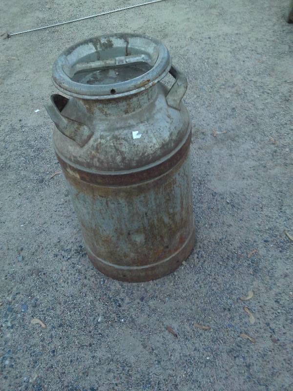 STEEL CREAM CAN