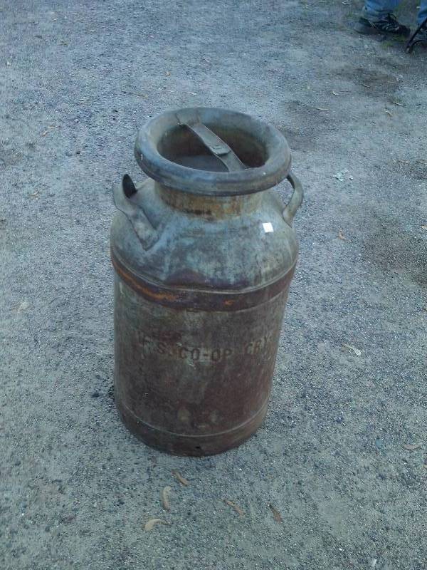 VINTAGE STEEL CREAM CAN