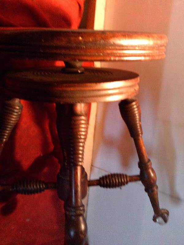 antique claw foot stool