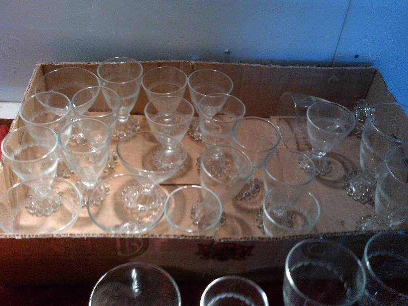 vintage clear glass wear
