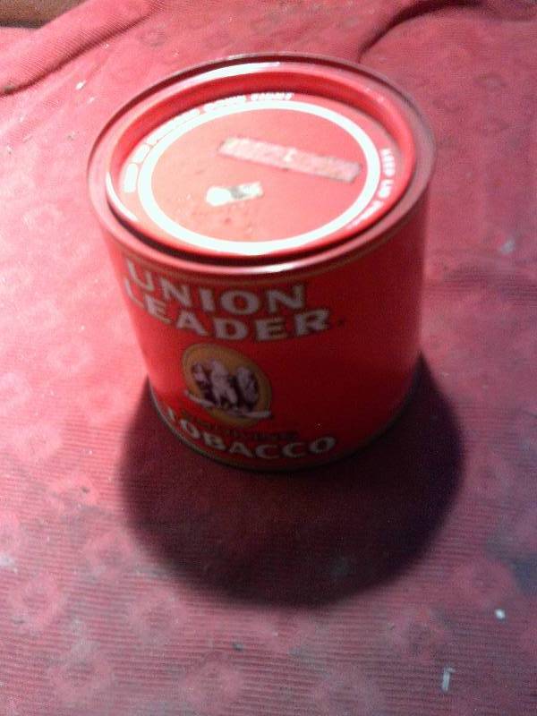VINTAGE UNION LEADER CAN
