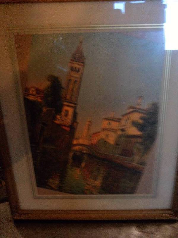 ANTIQUE PICTURE AND FRAME