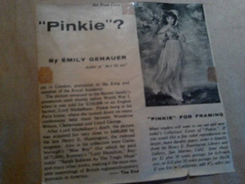 ANTIQUE PINKIE PICTURE