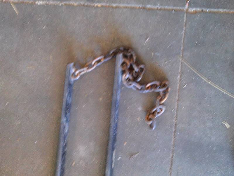 2 HEAVY IRON HANDLES