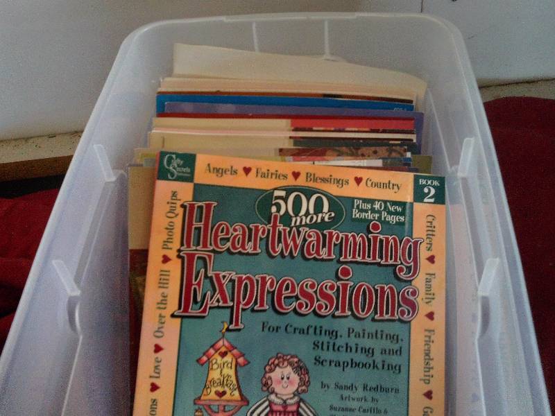BOX OF CRAFTING BOOKS