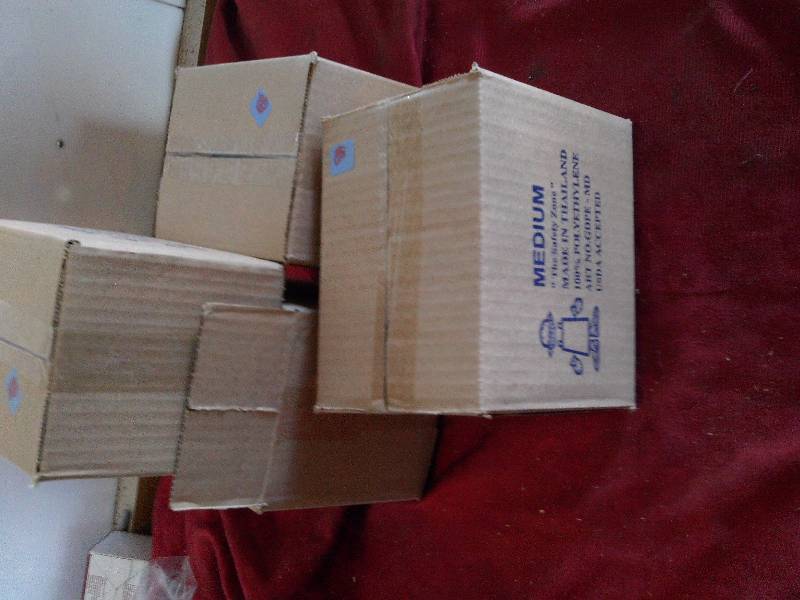 4 FULL BOXES RUBBER GLOVES