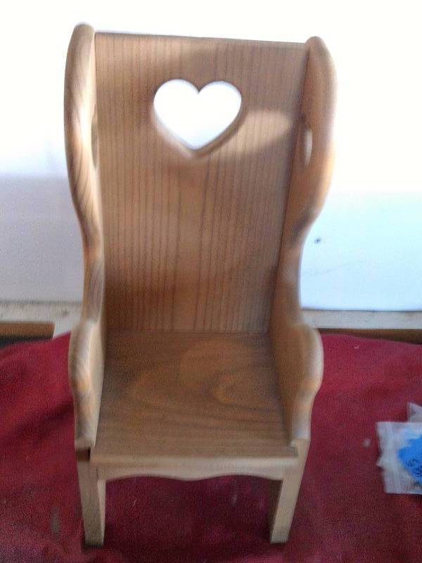 SOLID WOOD DOLL CHAIR