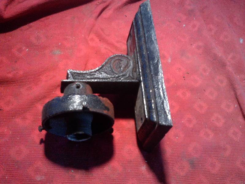 VINTAGE CAST IRON LIGHT FIXTURE