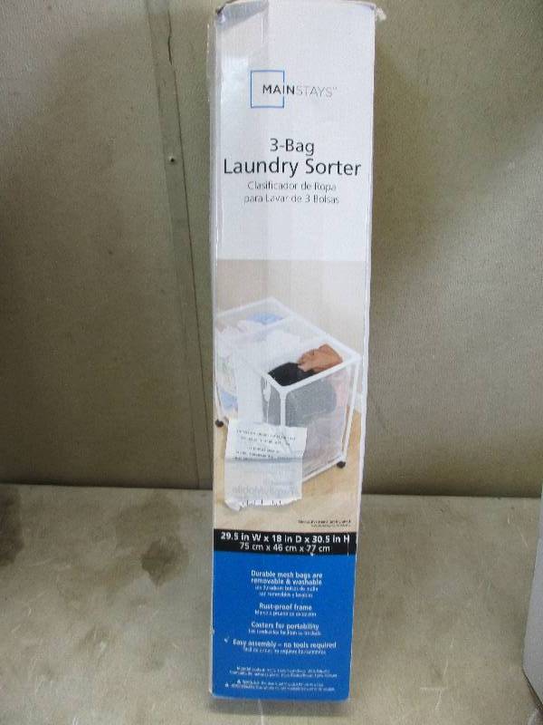 3 bag laundry sorter