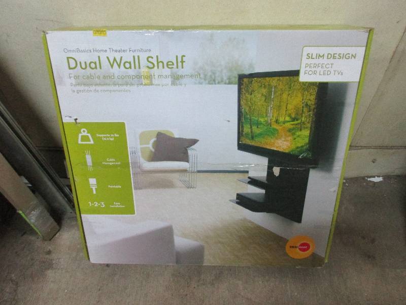 Dual wall shelf