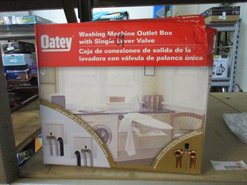 Washing machine outlet box