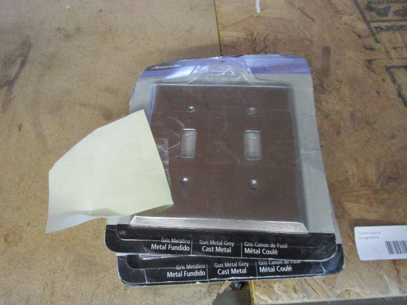Cast metal switch covers