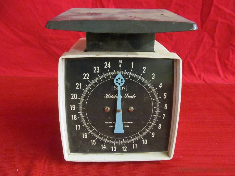 vintage Sears kitchen scale