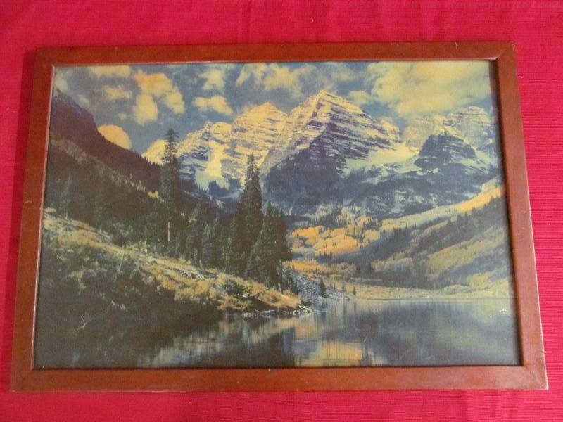 vintage mountain picture