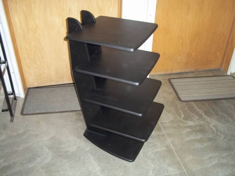 lot 12 image: Black Entertainment System Shelf